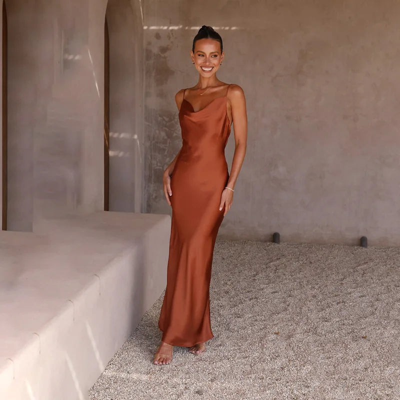 Mune Fashion | Long Satin Dress