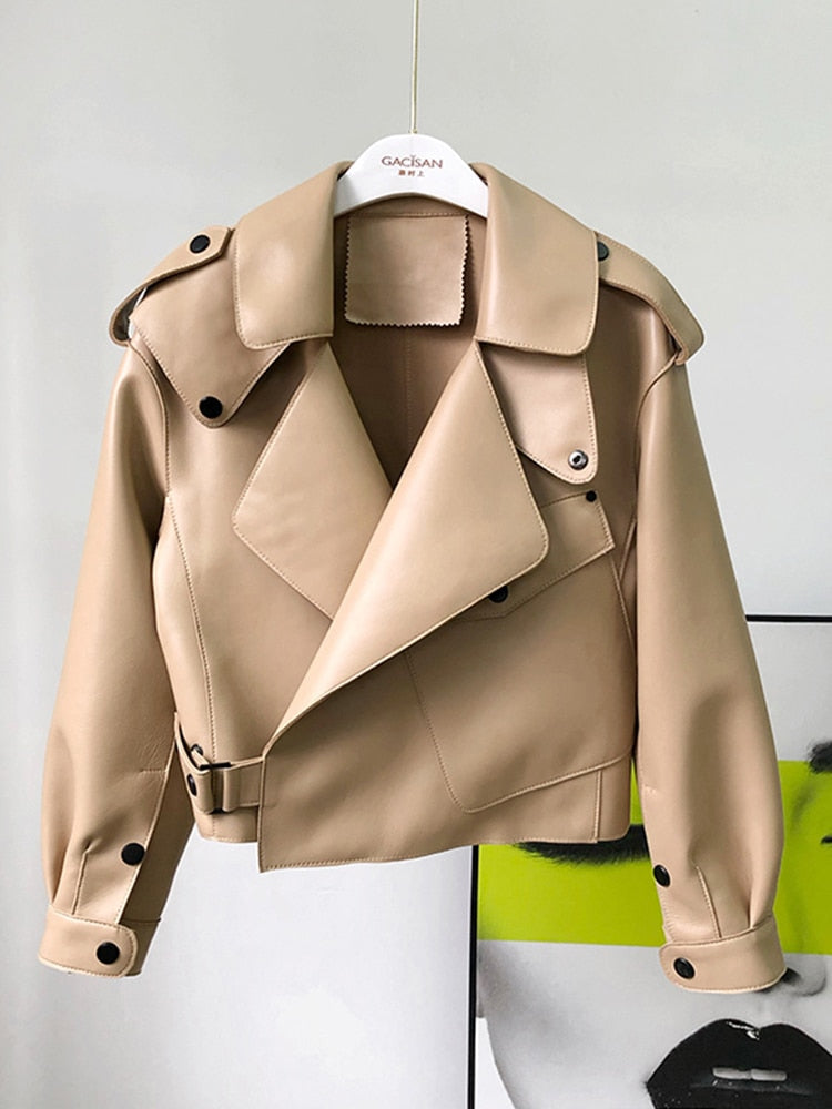 Mune | Leather Trench Coat