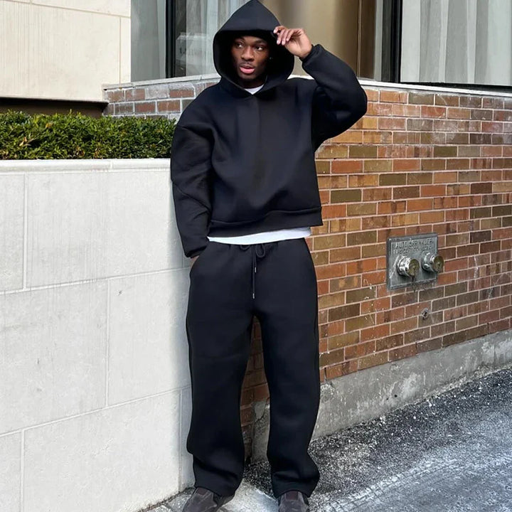 Mune | Cotton Tracksuit Hoodie & Straight Pants 2 Piece