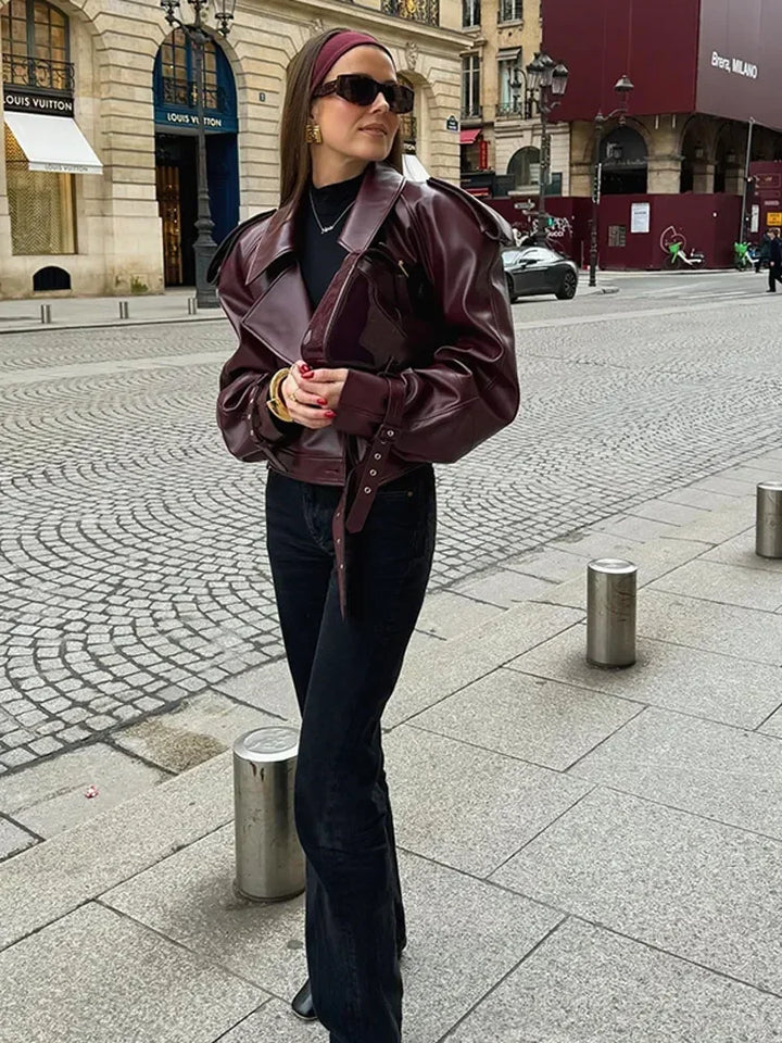 Mune | Faux Leather Jacket