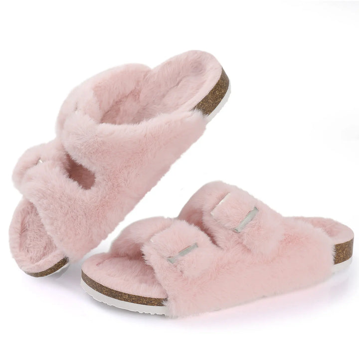 Mune | Chic Winter Plush Fur Slippers for Women