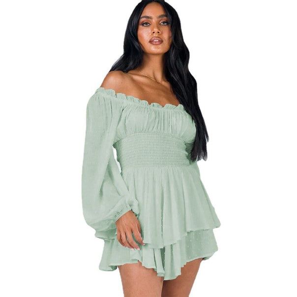 Mune | Dress with Ruffles Off the Shoulder