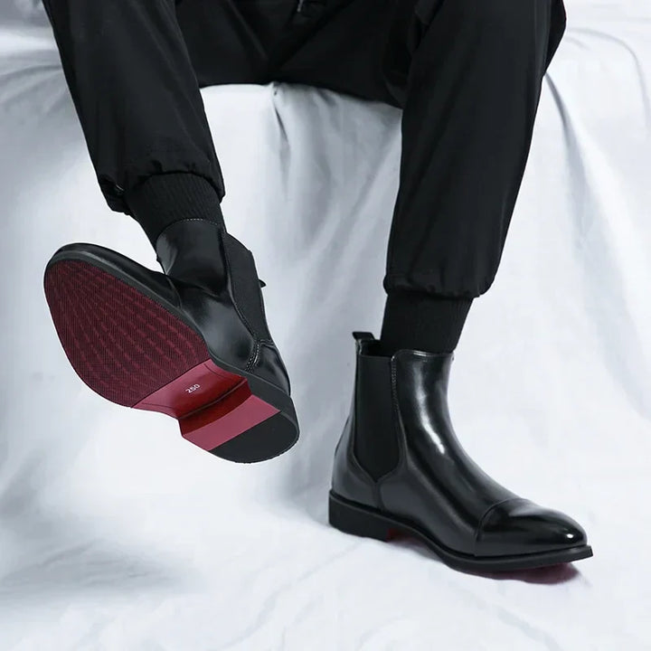 Mune | Handmade Chelsea Boots for Men with Red Soles