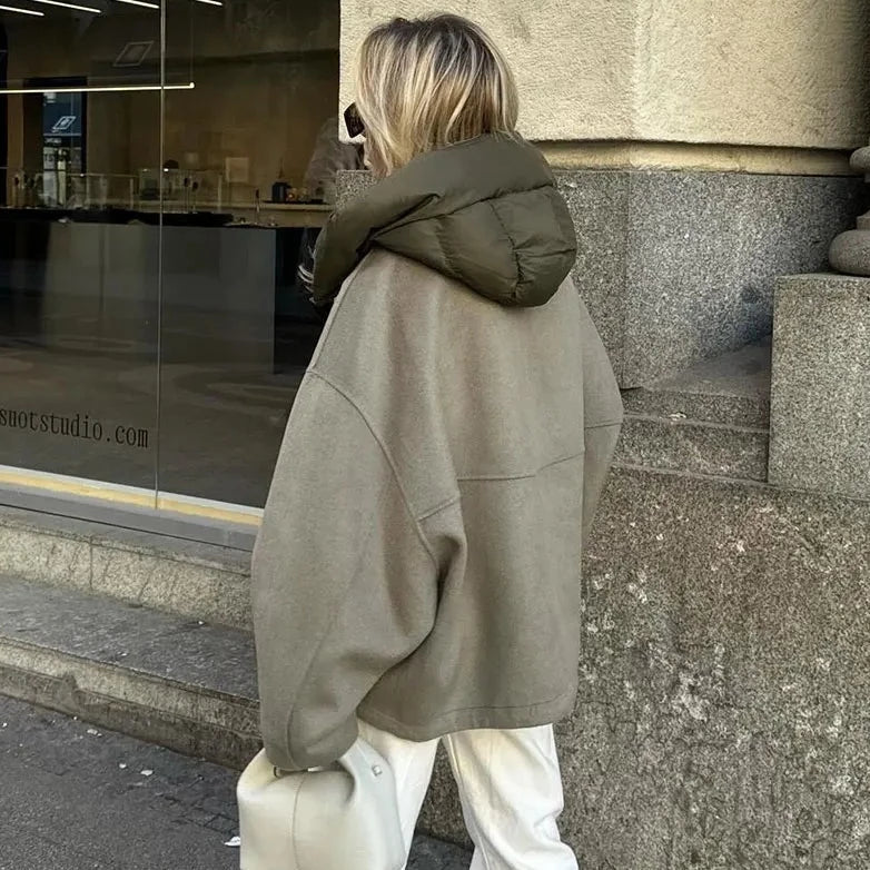Mune | Women's Casual And Loose Jacket With Hood