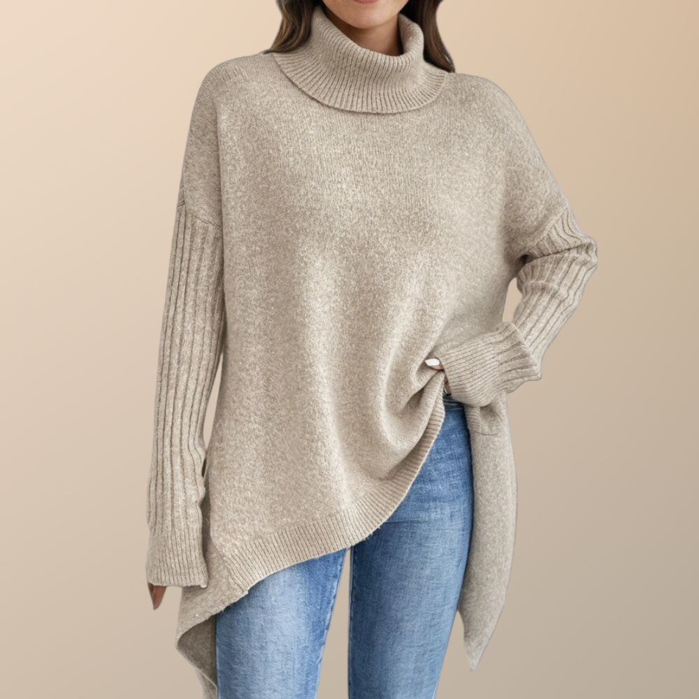 Mune | Elegant Long Turtleneck Sweater for Women