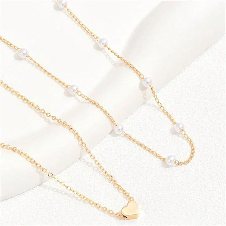 Mune | Pearl Choker Heart Necklace for Women