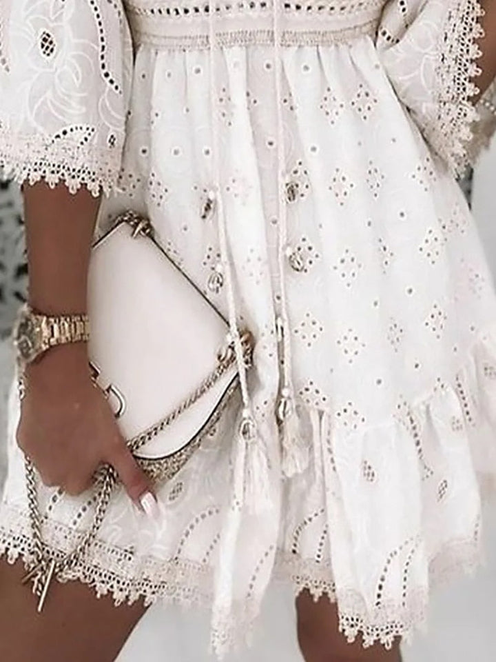 Bohemian dress in Ibiza style