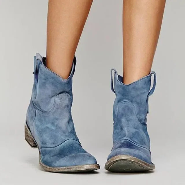 Mune Fashion | Cowboy Ankle Boot in Vintage Style
