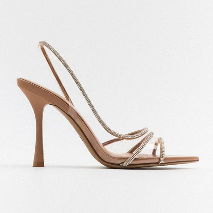 Mune Fashion | Elegant High-Heeled Sandals - Stiletto Slingback Peep Toe Shoes
