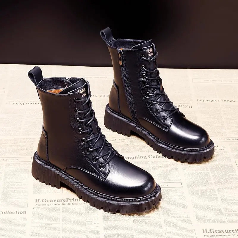 Mune | Winter Boots Made Of Black Leather