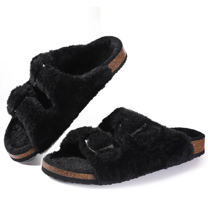 Mune | Chic Winter Plush Fur Slippers for Women