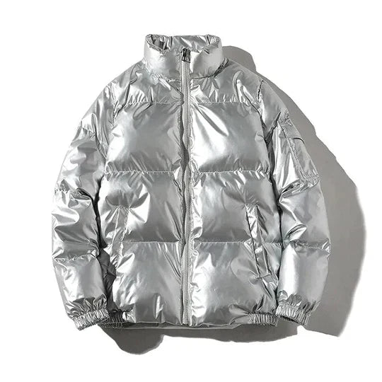Mune | Windproof metallic winter puffer jacket