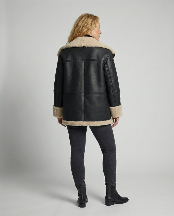 Warm streetwear jacket women