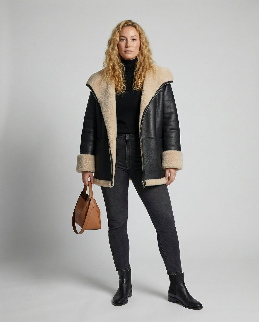 Warm streetwear jacket women