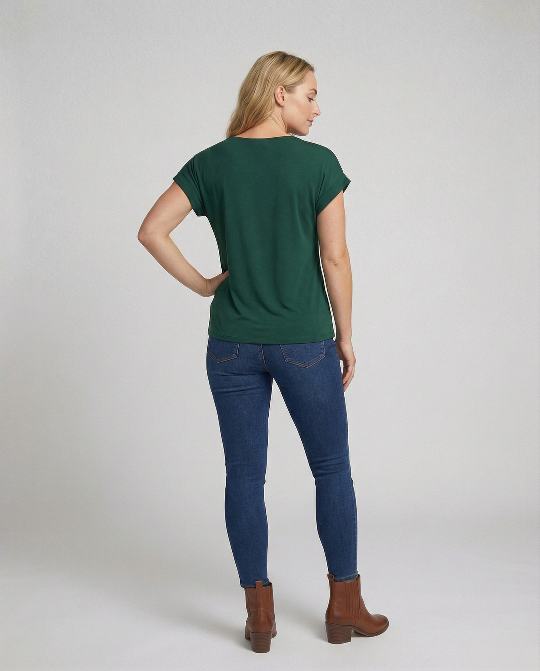 Elegant women's V neck blouse