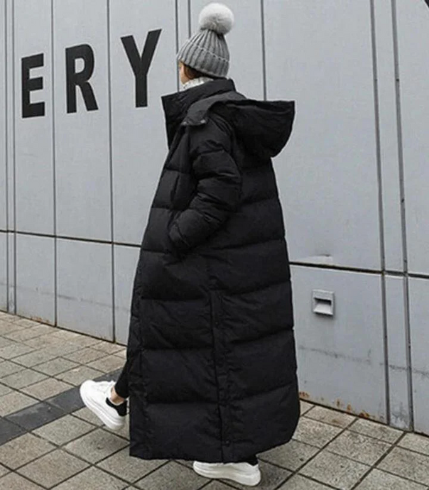Mune | Long Down Jacket with Hood for Women