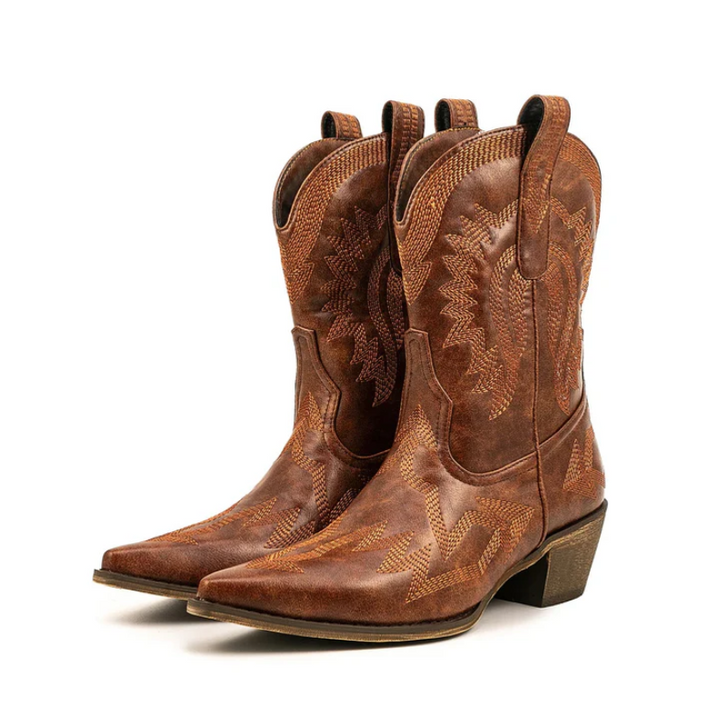 Mune | Classic Western Cowboy Boots Made Of Leather for Women