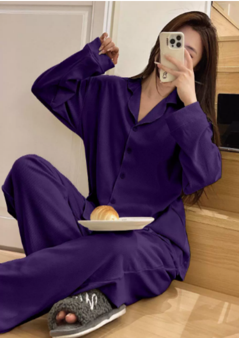 Mune | Satin Pajama Set with Wide Pants