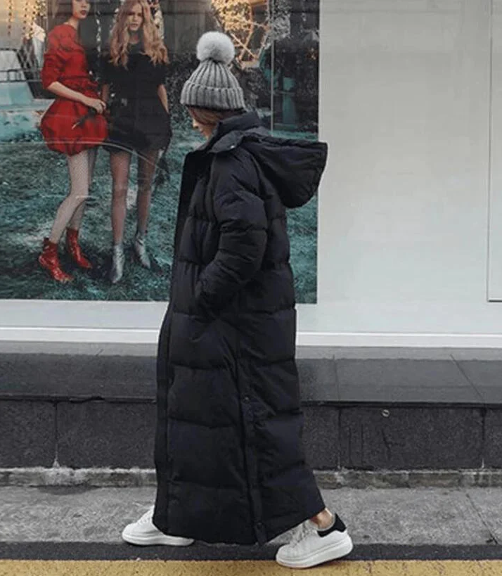 Mune | Long Down Jacket with Hood for Women