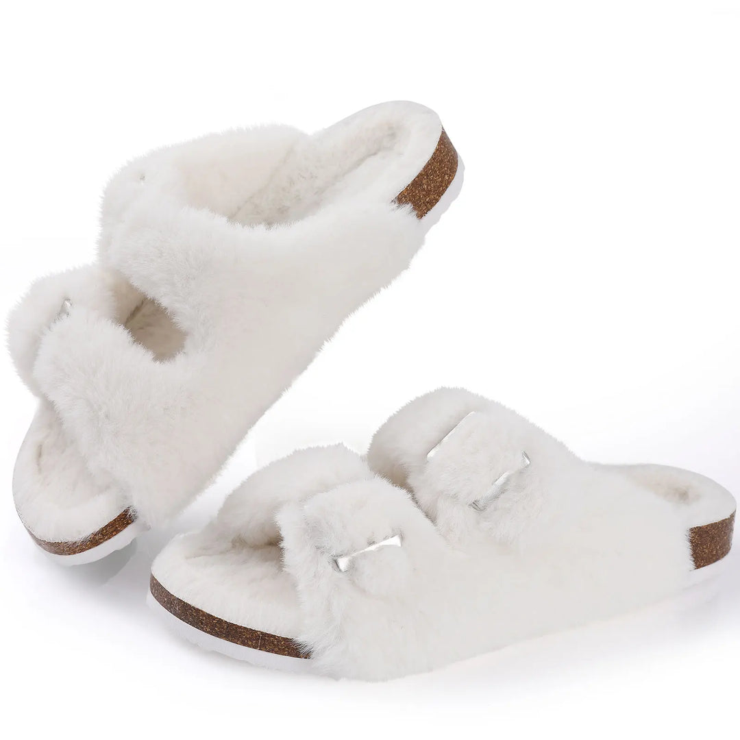 Mune | Chic Winter Plush Fur Slippers for Women