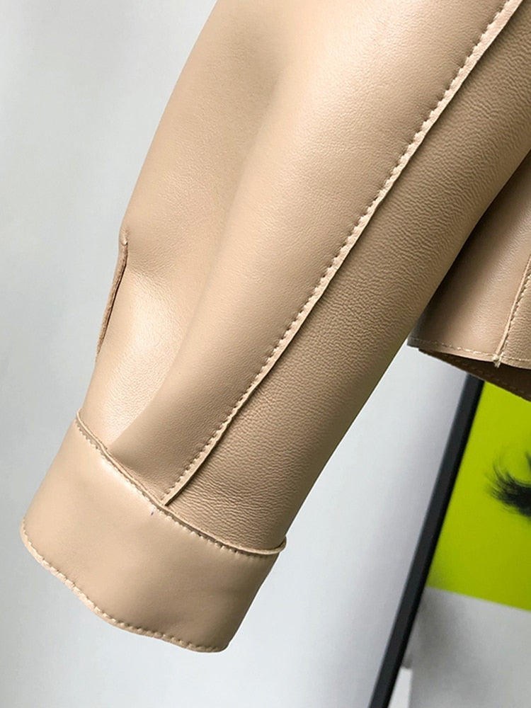 Mune | Leather Trench Coat