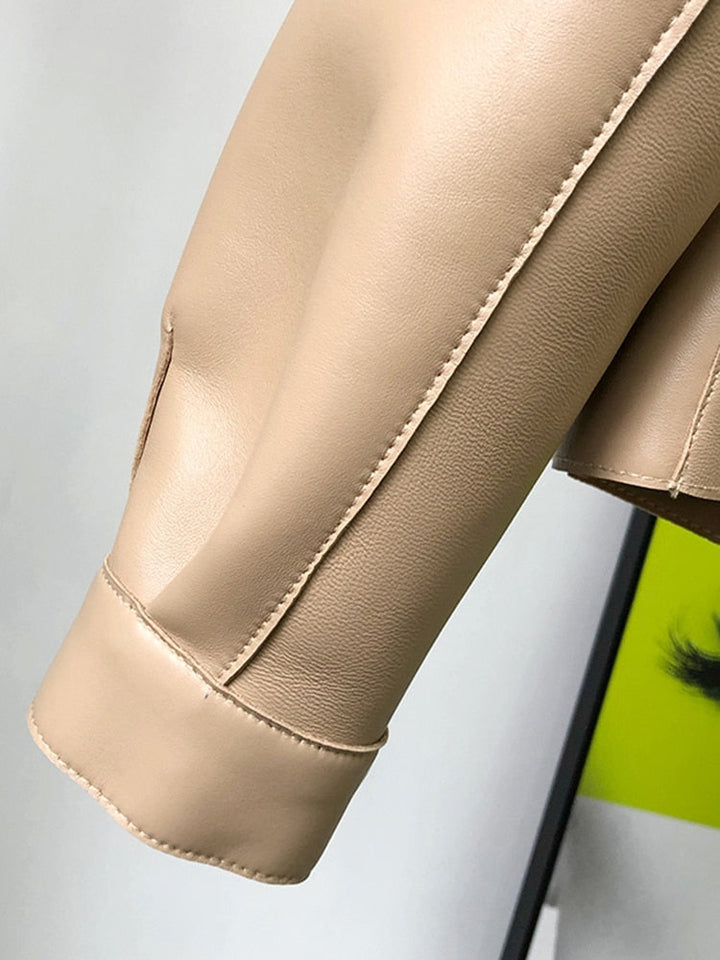 Mune | Leather Trench Coat