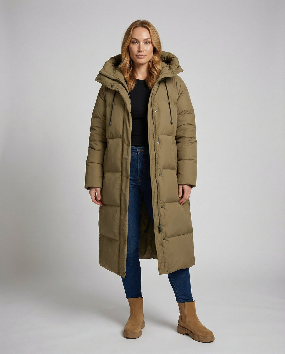 Long Puffer Jacket Women Winter