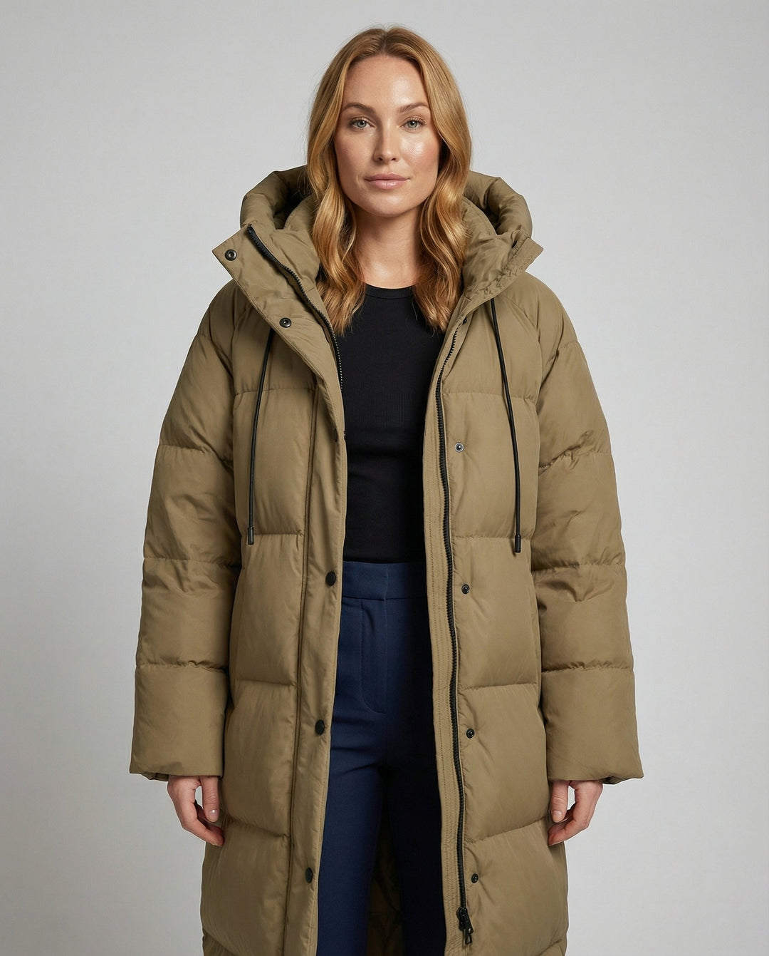 Long Puffer Jacket Women Winter