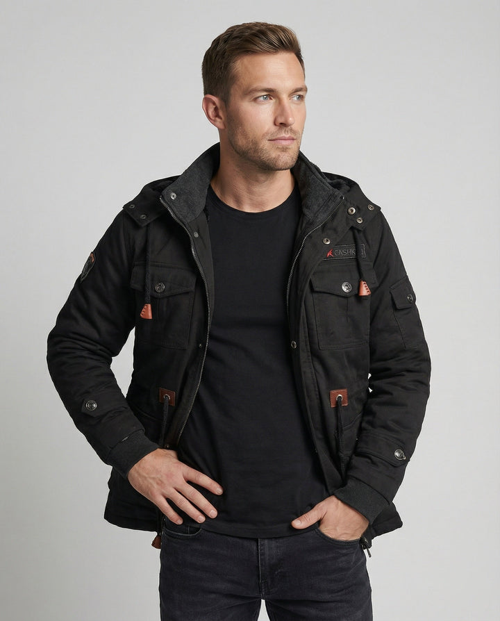 Men's winter jacket made of polyester with stylish design & warming lining | Mune Fashion