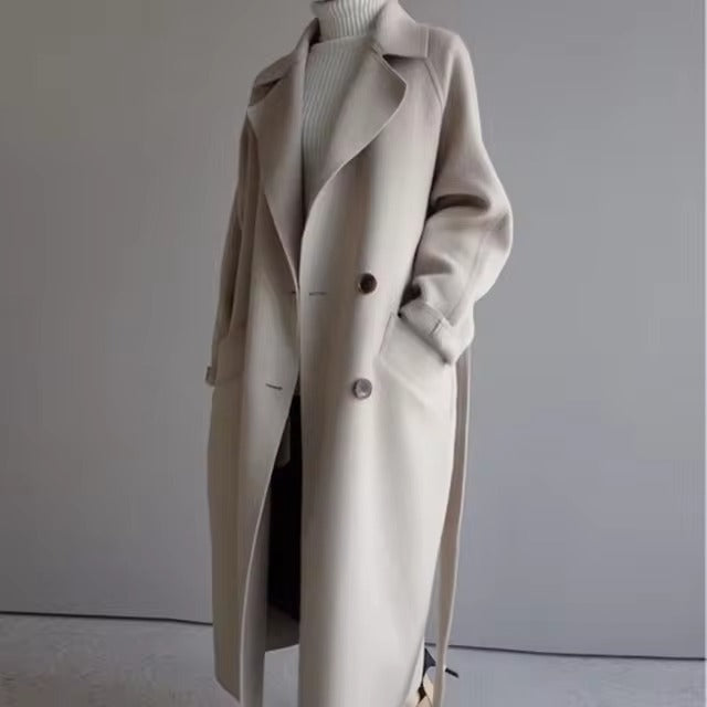 Mune | Longer Wool Coat with Buttons