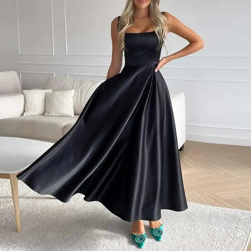 Mune Fashion | Modern Sleeveless Maxi Dress with High Waist for Women