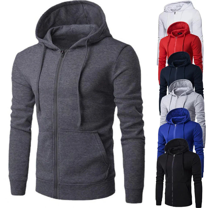 Men’s Classic Zip Up Street Hoodie