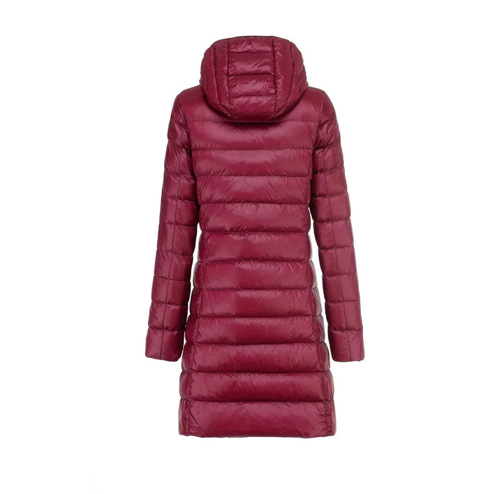Mune | Long Lightly Padded Jacket with Detachable Hood for Women Ideal for Winter