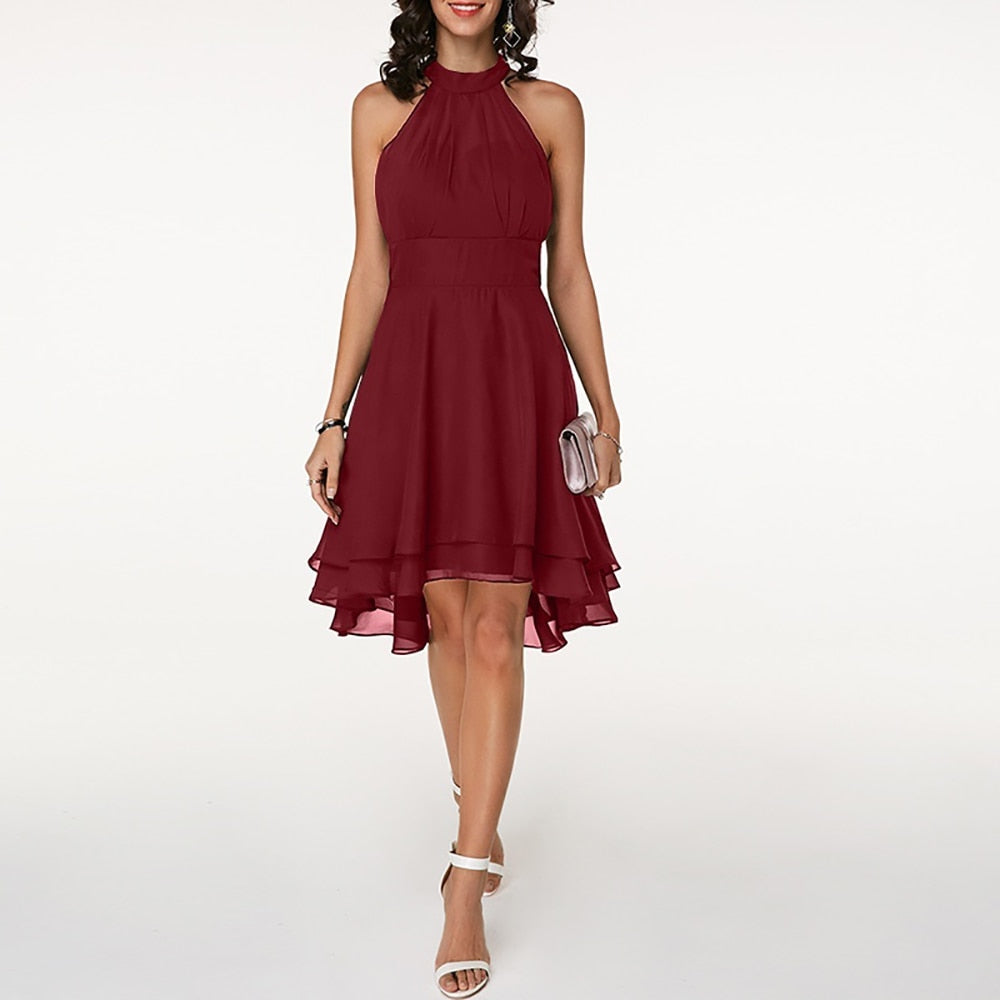Mune Fashion | Women’s Dress with Ruffles Halter