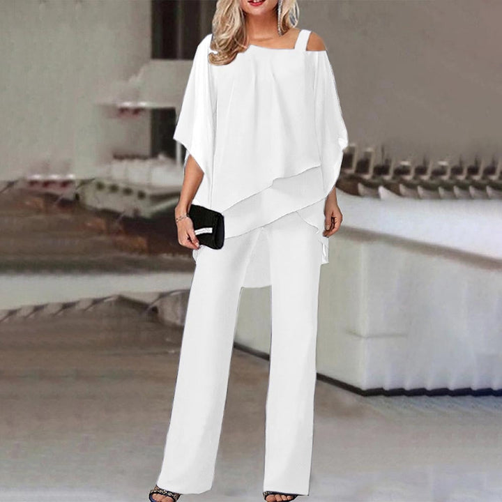 Mune Fashion | Two Piece Set Elegant Two Piece with Cold Shoulder