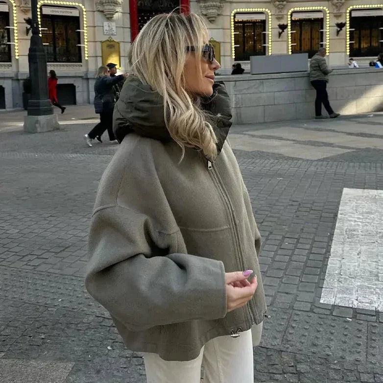 Mune | Women's Casual And Loose Jacket With Hood