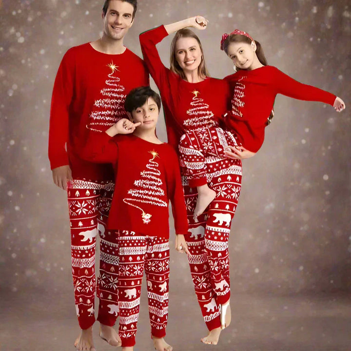 Mune | Christmas Family Matching Pajamas Set Red