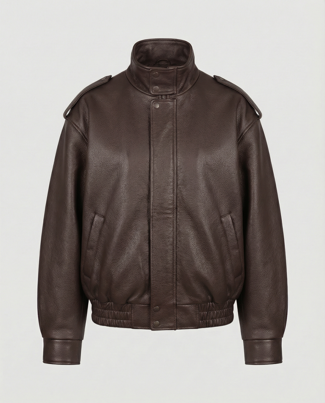Asymmetrical women's leather jacket