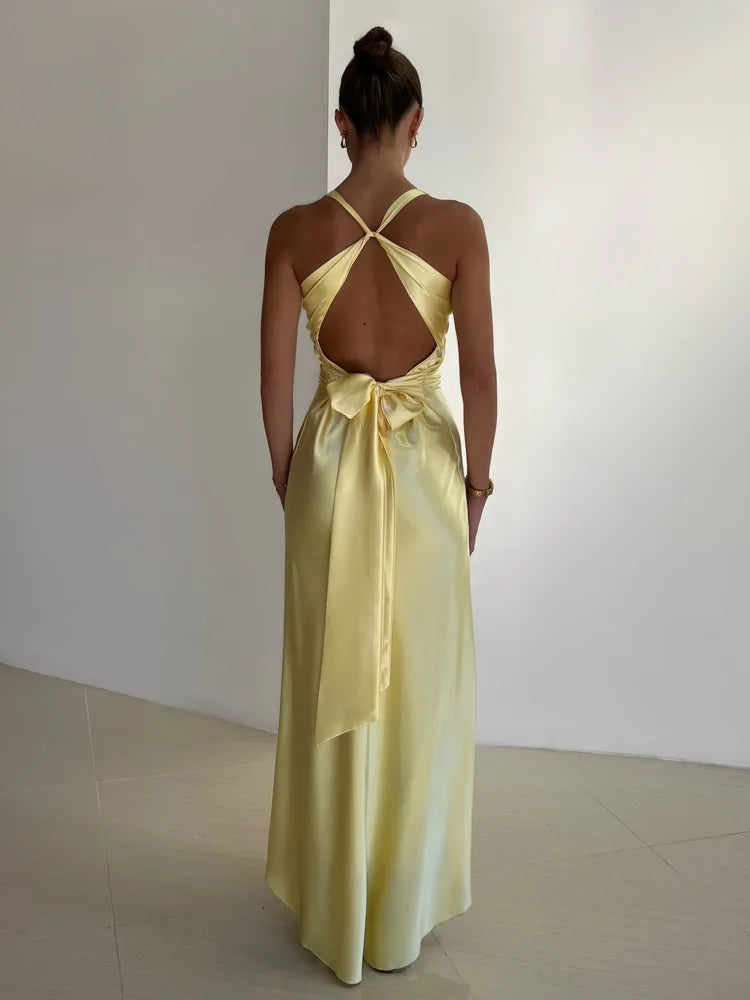 Mune | Elegant Sleeveless V-Neck Maxi Dress for Special Occasions