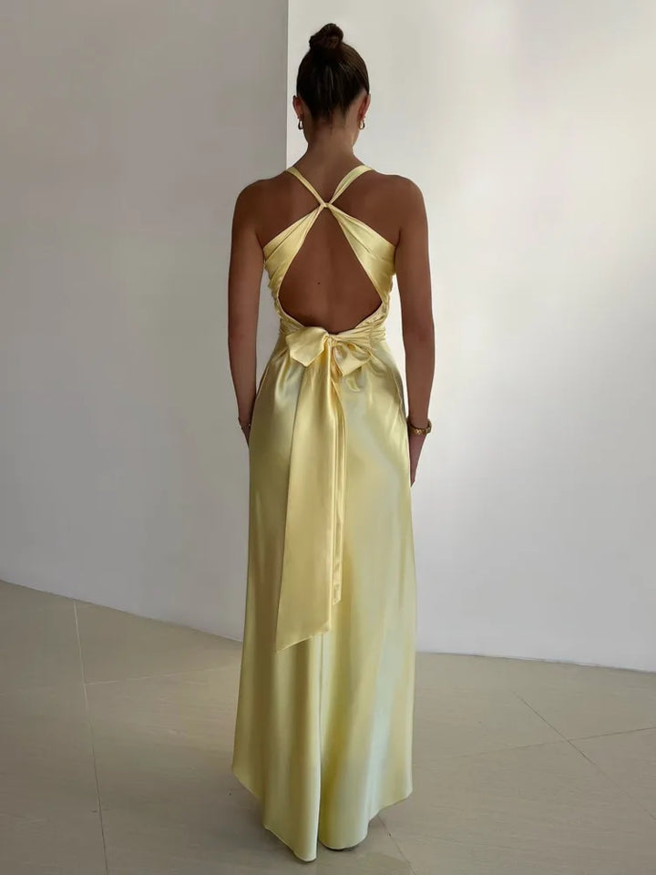 Mune | Elegant Sleeveless V-Neck Maxi Dress for Special Occasions