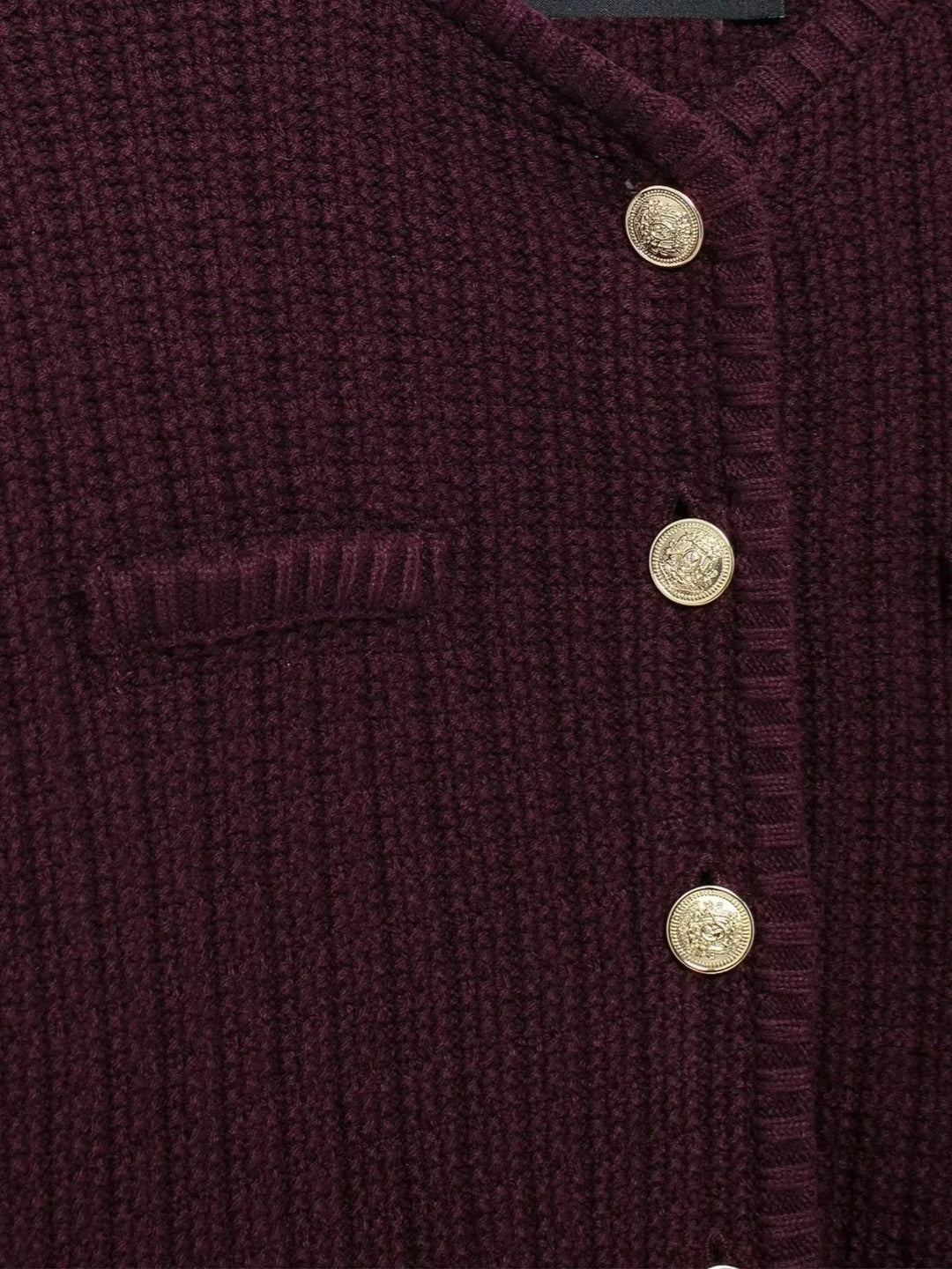 Mune | Women's Structured Vest with Golden Buttons and Luxurious Finish