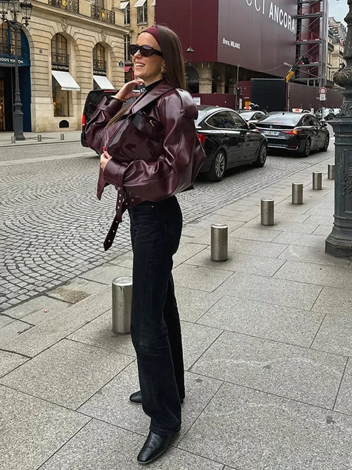 Mune | Faux Leather Jacket