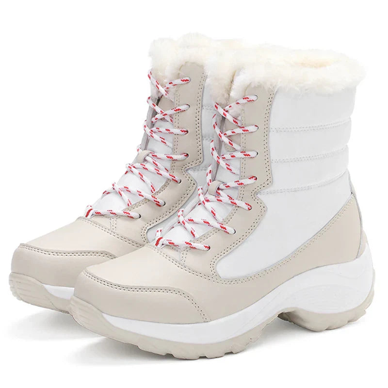 Mune | Women's waterproof winter boots with platform and fur lining