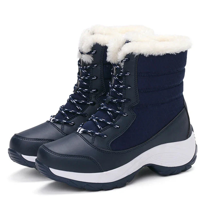 Mune | Women's waterproof winter boots with platform and fur lining