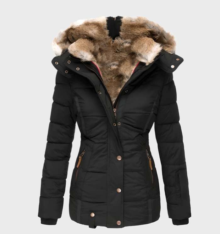 Mune | Women's Water-Repellent Padded Winter Jacket with Hood and Faux Fur Lining