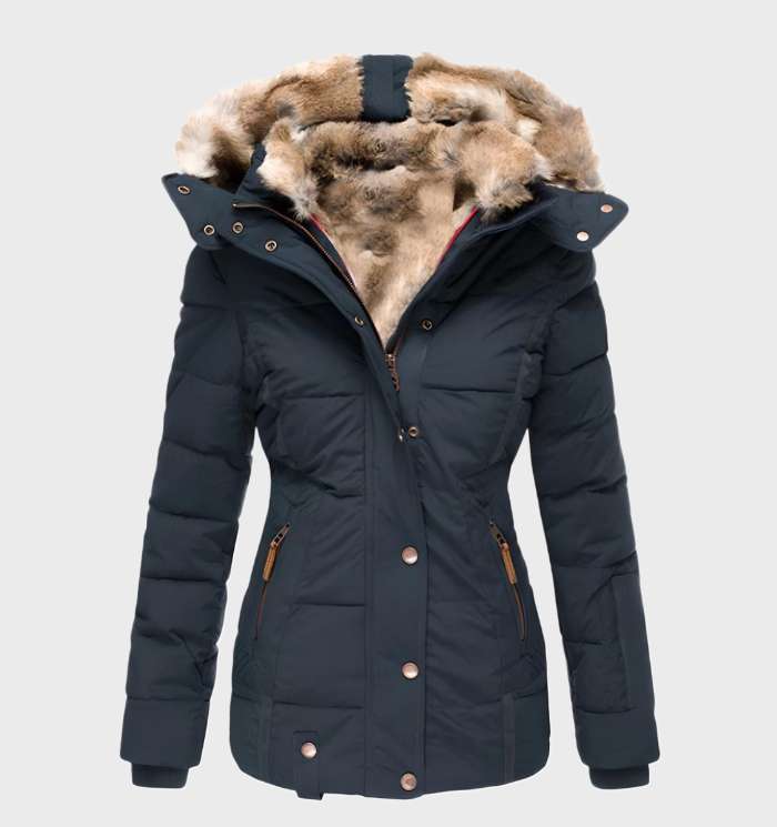 Mune | Women's Water-Repellent Padded Winter Jacket with Hood and Faux Fur Lining