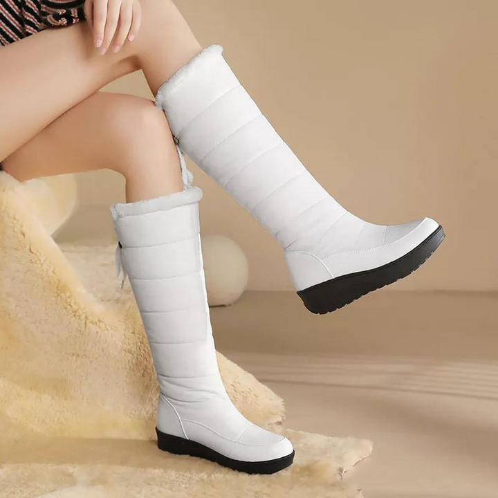 Mune | Women's knee-length winter boots with warm fur lining