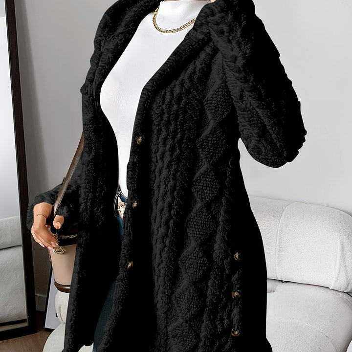 Mune | Women's Teddy jacket with hood and button closure
