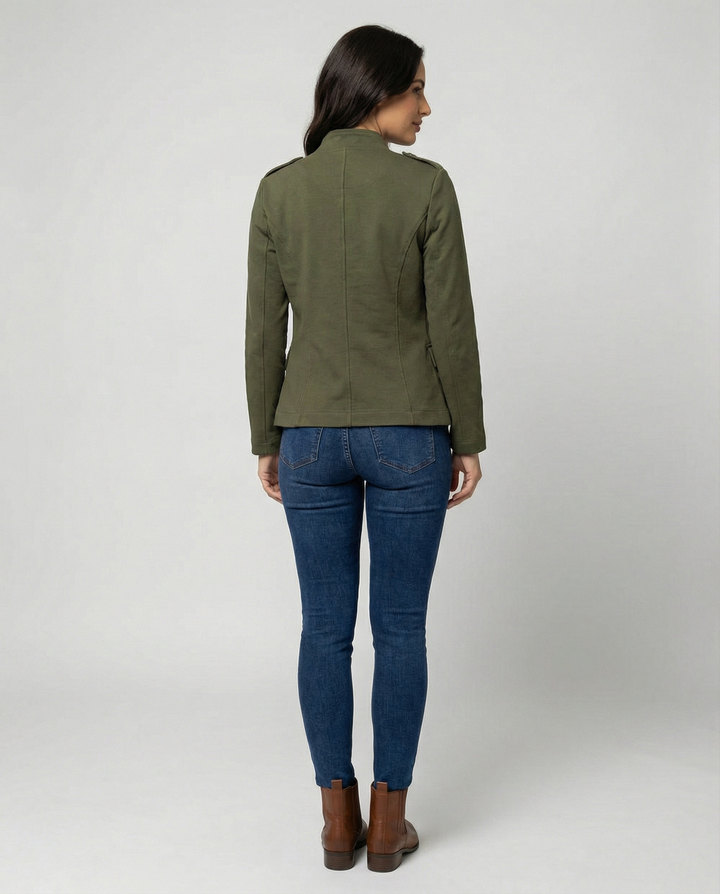 Mune Fashion | Women's Blazer with Stand-up Collar