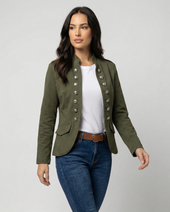 Mune Fashion | Women's Blazer with Stand-up Collar